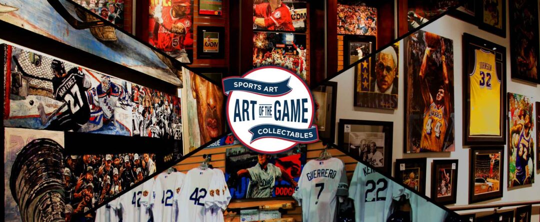 sports collectables collage