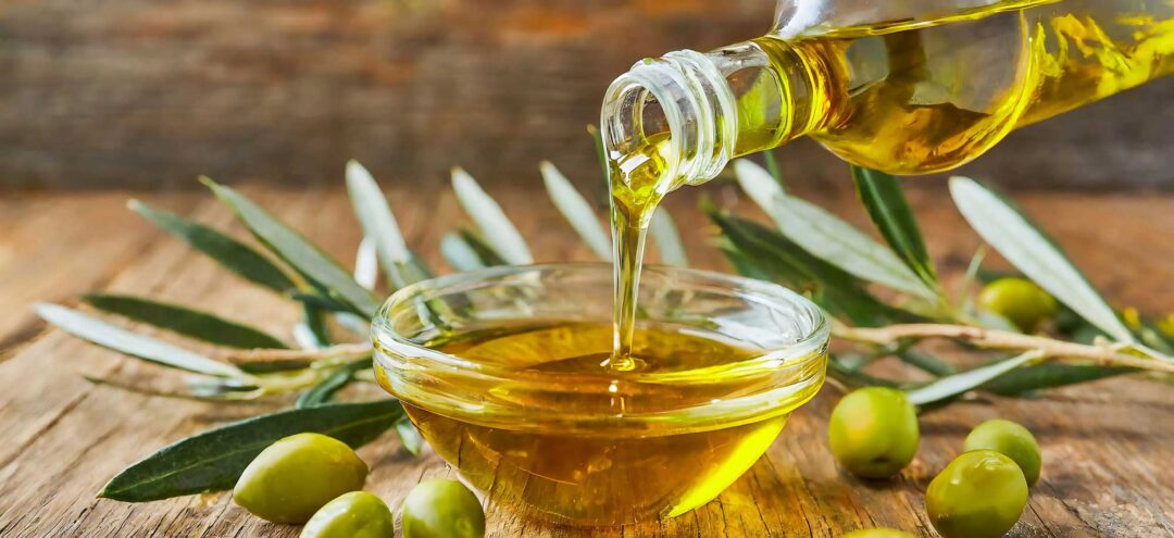 olive oil in small bowl