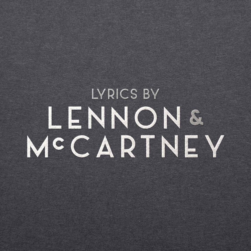 Lyrics by Lennon & McCartney logo