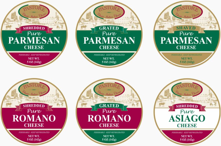 Pastore cheese cup lids