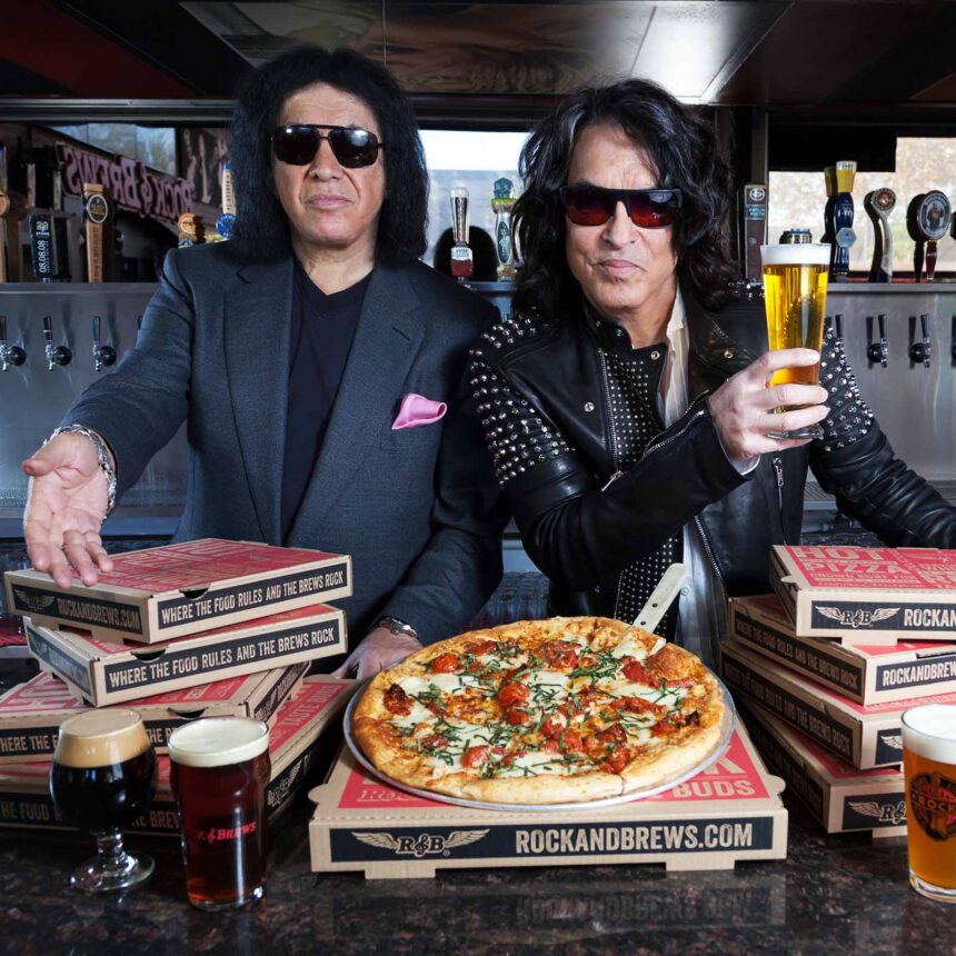 Gene Simmons and Paul Stanley at Rock & Brews